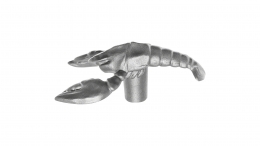 STAUB Knauf Deckelknauf Zubehör Tierknauf Hummer gusseiserne Figur