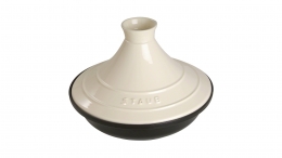 Staub Tajine 20 cm schwarz creme