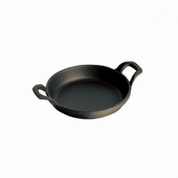 Staub Ofenform  Auflaufform rund 12 cm schwarz aus Gusseisen