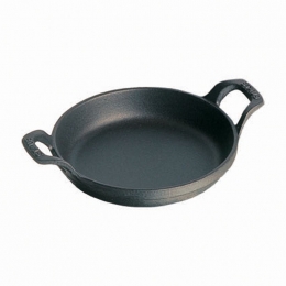 Staub Auflaufform rund 20 cm schwarz