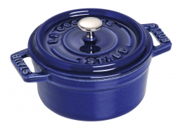 Staub rund Cocotte Bräter 28 cm dunkelblau rund