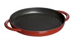 Staub Pure Grill Grillpfanne Pfanne Gusseisen Kirsche 26cm 10"