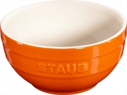 Staub Keramik Schale Schüssel Desertschale, klein orange 12 cm Ceramic