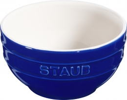 Staub Keramik Schüssel Schale Obstschüssel rund Dunkelblau 14cm