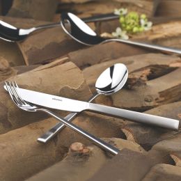 Wilkens Besteck Besteckgarnitur Menübesteck Set 60-teilig Cantone matt in 18/10 Edelstahl