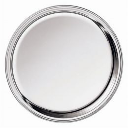 Wilkens Edles AMBASSADOR Serviertablett in 925 Sterlingsilber Tablett Maß 24 cm Filetrand gepraegt