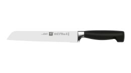 ZWILLING VIER STERNE Brotmesser,Edel Hochwertig 20 cm eisgehärtete Klinge