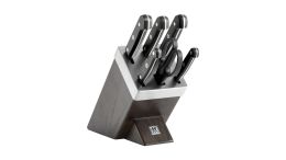 ZWILLING Gourmet Selbstschärfender Messerblock, 7-tlg Braun Chocolate Braun