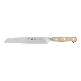 ZWILLING Pro Wood Brotmesser,Küchenmesser Messer 26 cm Natur Stein Eiche Holz Griff
