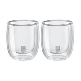 ZWILLING Sorrento Doppelwandiges Glas, Espresso, 80 ml / 2-tlg hochwertiges Borosilikatglas