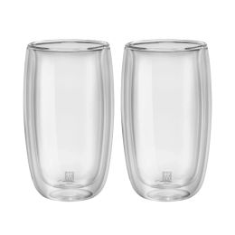 ZWILLING Sorrento Latte Macchiato Glasset, 350 ml / 2-tlg hochwertiges Borosilikatglas