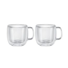 ZWILLING Sorrento Plus Cappuccinoglasset, 450 ml / 2-tlg hochwertiges Borosilikatglas