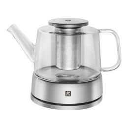 ZWILLING Sorrento Teekanne mit Stövchen, 800 ml Transparent hochwertiges Borosilikatglas