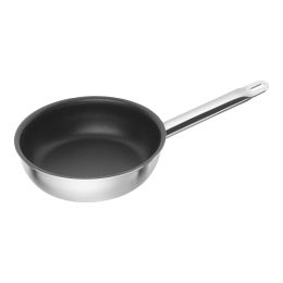 ZWILLING Pro Bratpfanne 20 cm, 18/10 Edelstahl, Silber-Schwarz Geeignet für alle Herdarten