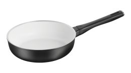 ZWILLING Carrara plus Bratpfanne hoch Ceraforce Ultra, 24 cm Aluminium rund Schwarz-Weiß