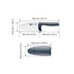 ZWILLING TWINNY Kinderkochmesser 10 cm, Blau Edelstahl ab 3 Jahren geeignet