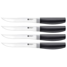 ZWILLING Now S Steakmesserset, 4-tlg Kunststoff Schwarz