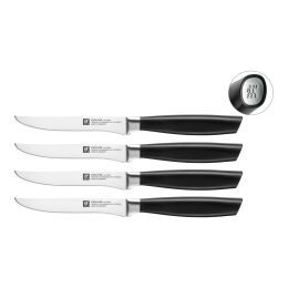 ZWILLING All * Star 4 tlg. Steakmesserset 4-tlg, Silber  Eisgehärtete FRIODUR Klinge