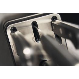 ZWILLING Gourmet Messer Selbstschärfender Messerblock, 7-tlg Esche Anthrazit