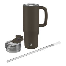 ZWILLING Thermo Plus Thermobecher mit Strohhalm, 900 ml Edelstahl Pink