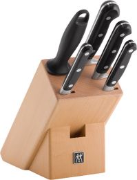Zwilling 6 tlg. Messerblock Professional S Messer-Block Kochmesser Brotmesser