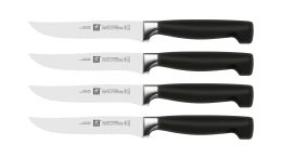 ZWILLING J.A. HENCKELS VIER STERNE Messer Steakset 4-tlg. Hochwertiger Edelstah