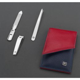 Zwilling CLASSIC INOX hochwertige Etui aus 3-farbigem Leder, 3 tlg.