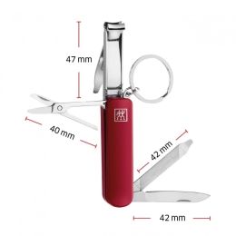 ZWILLING® Classic Inox Multi-Tool, rostfrei, rot 57 x 17 x 10 mm