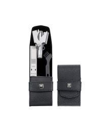 Zwilling Maniküre Pediküre Set 2tlg. mit TWIN® S Nagelknipser, Leder, schwarz