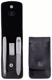 Zwilling Twinox Manicure Etui schwarz, 3-tlg. Taschenetui